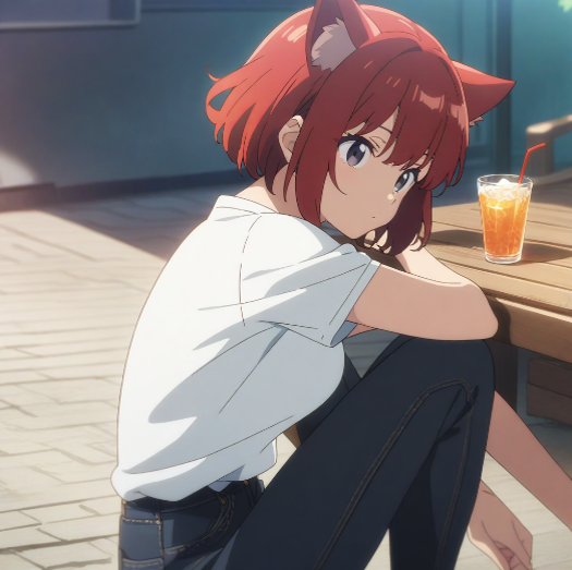 Character Prompt with Drinking Action for Anifusion/Nano Banana — example 1