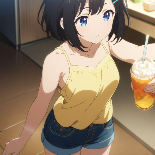 Character Prompt with Drinking Action for Anifusion/Nano Banana — example 3