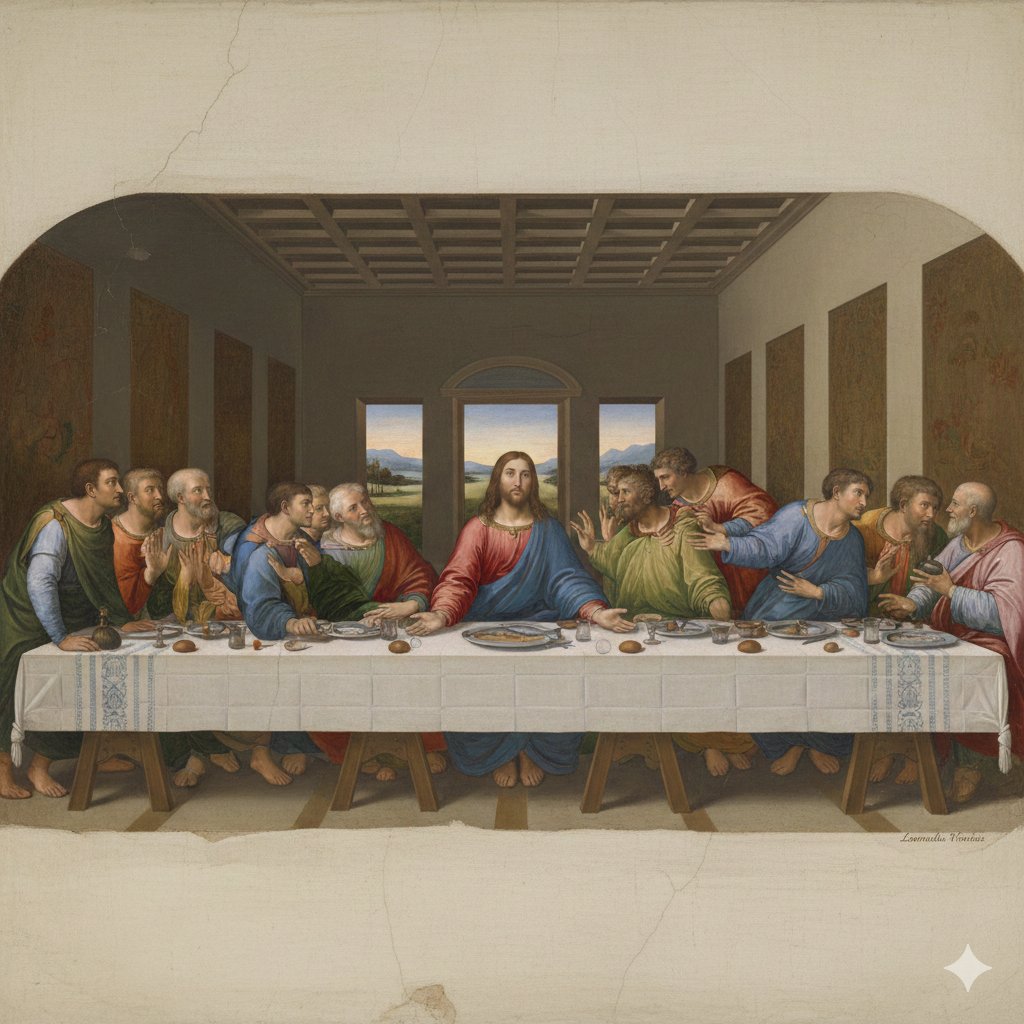Da Vinci's Last Supper Style Image Generation — example 1