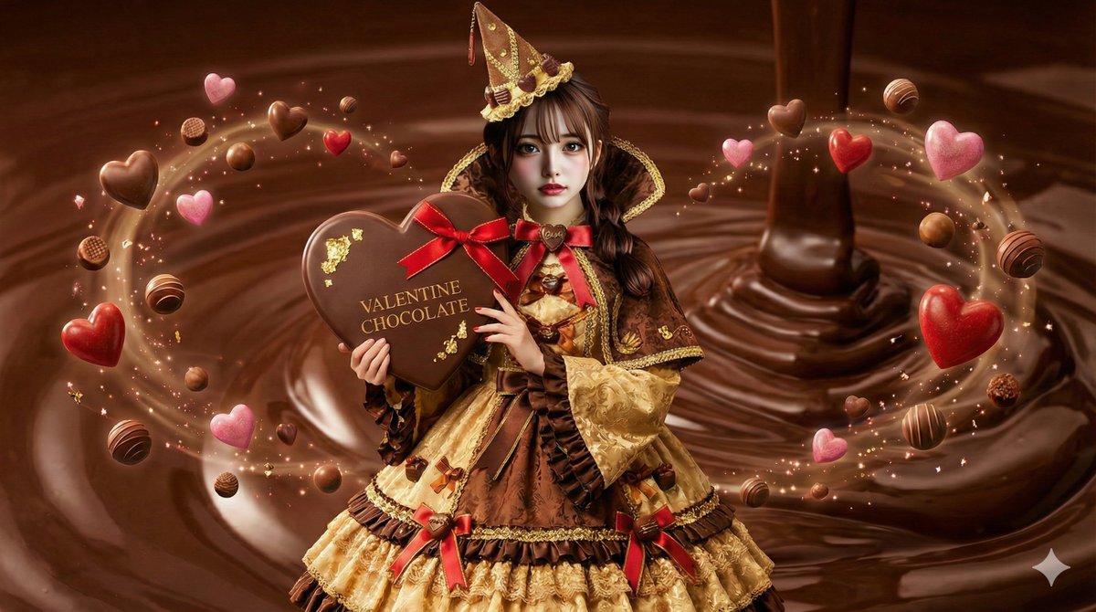 AI Illustration of a Wizard Making Valentine's Day Chocolate — example 1