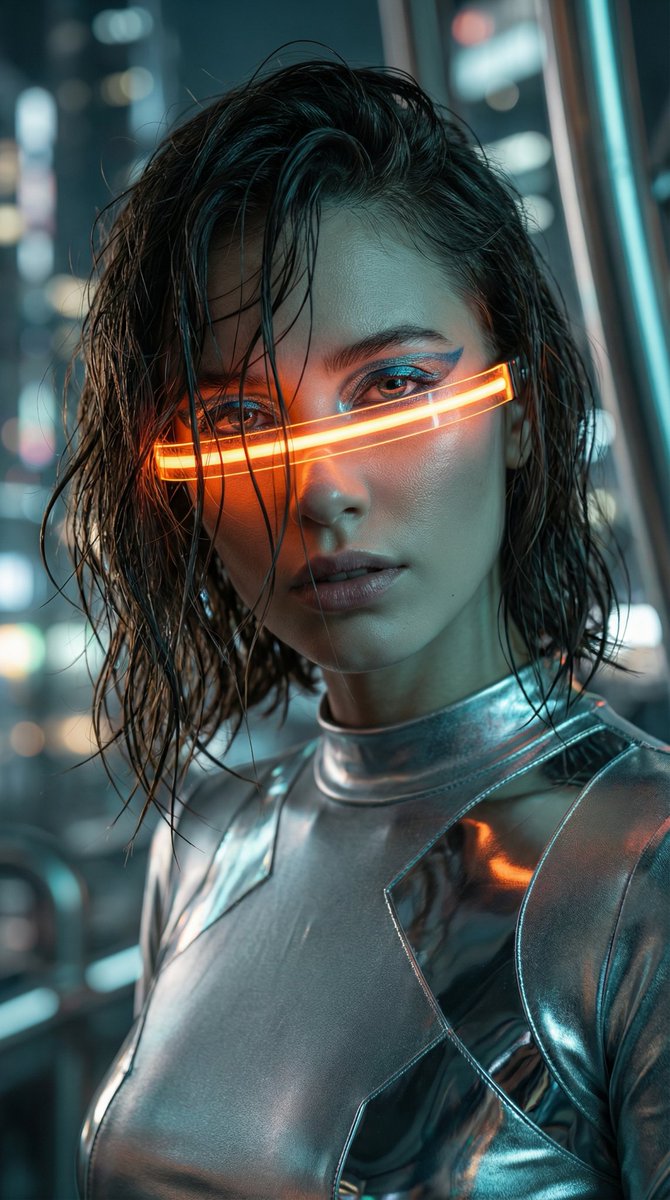 Cyberpunk High-Fashion Portrait Prompt — example 3