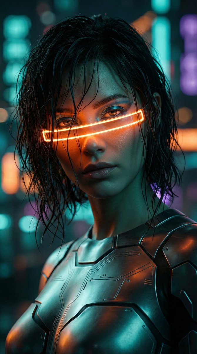 Cyberpunk High-Fashion Portrait Prompt — example 4