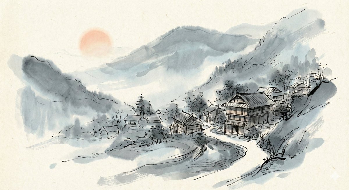 Ink and Wash Illustration Generator — example 4
