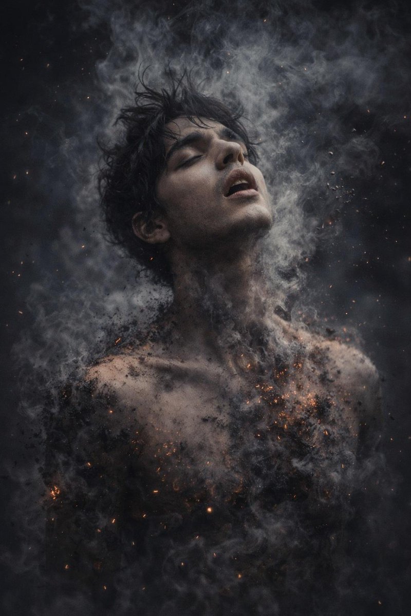 8K Photorealistic Disintegration Effect — example 1