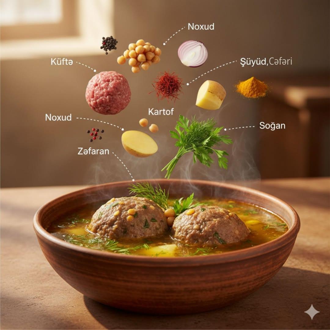 Cinematic Food Infographic with Floating Ingredients — example 2