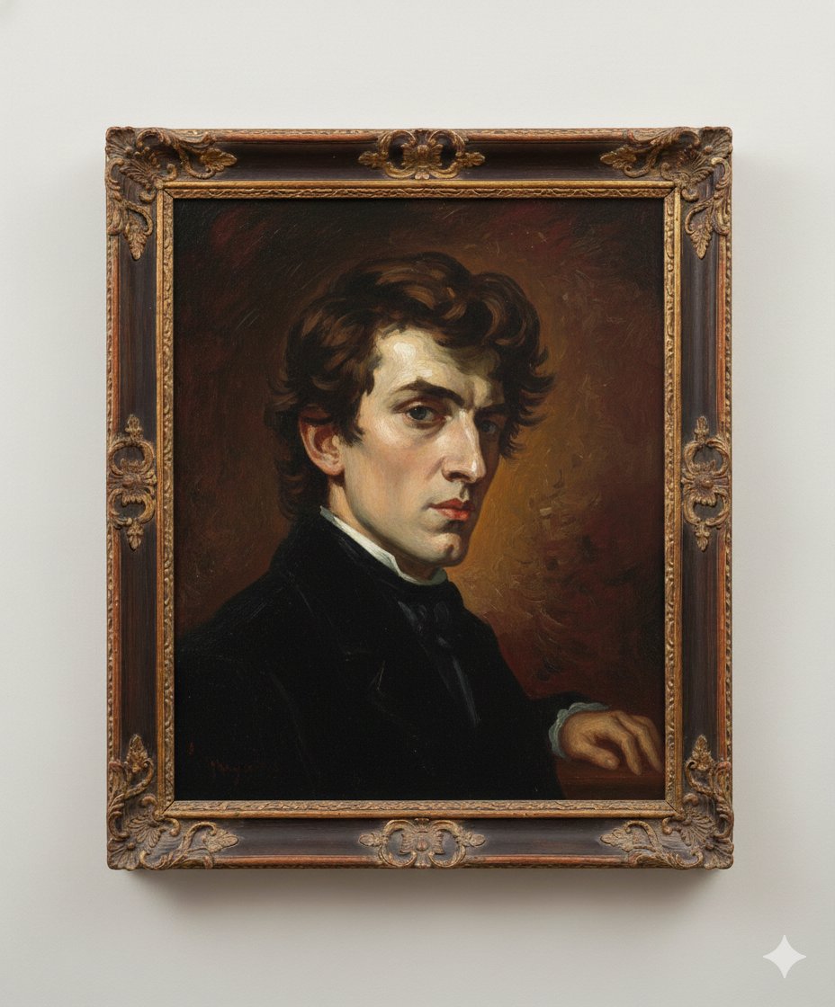 Image Generation Prompt: Arranging Delacroix's Chopin — example 1