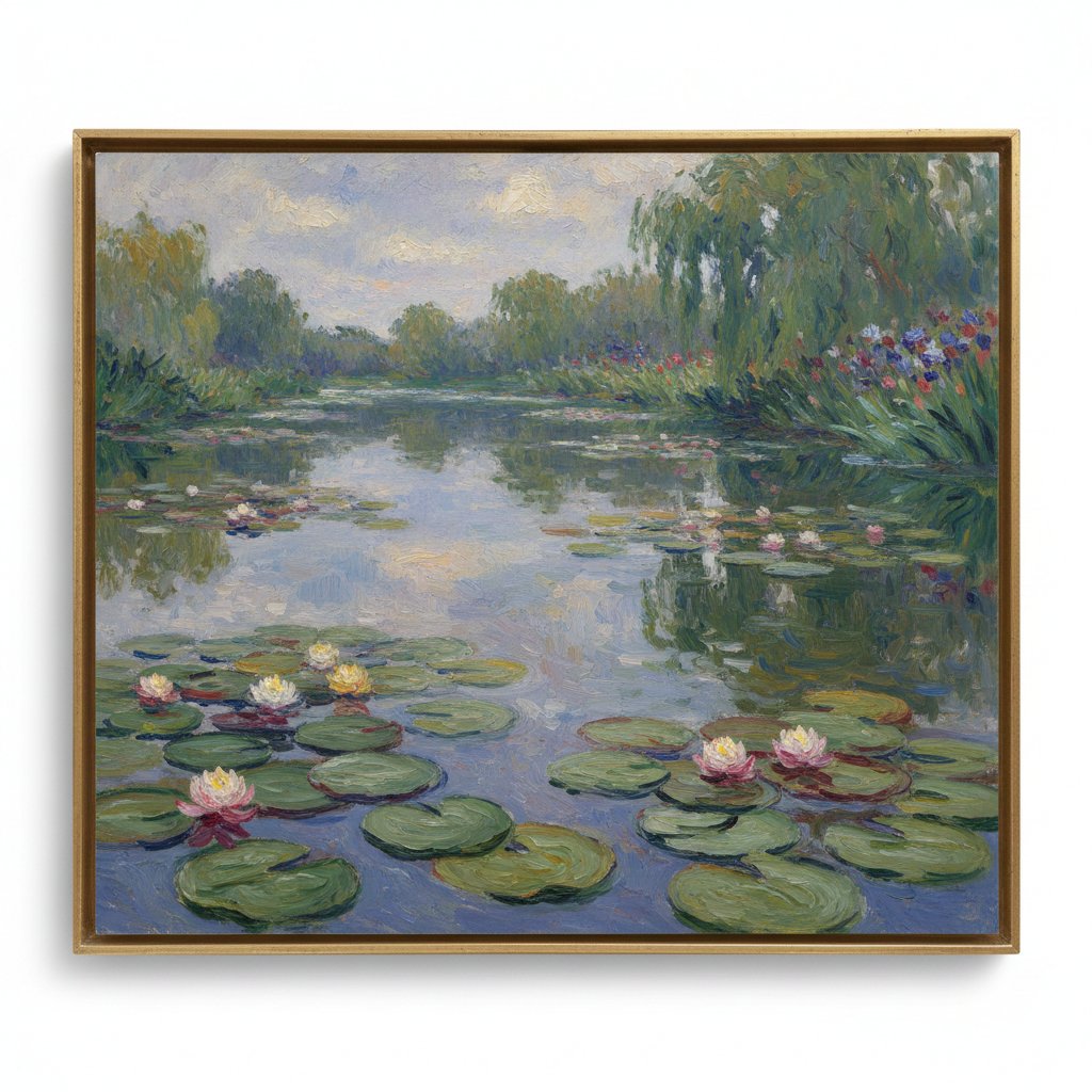 Image Generation Prompt: Monet's Water Lilies Style — example 1