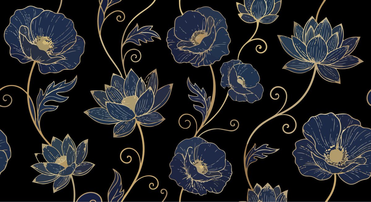 Elegant Luxurious Floral Vector Pattern Prompts (2 variations) — example 1