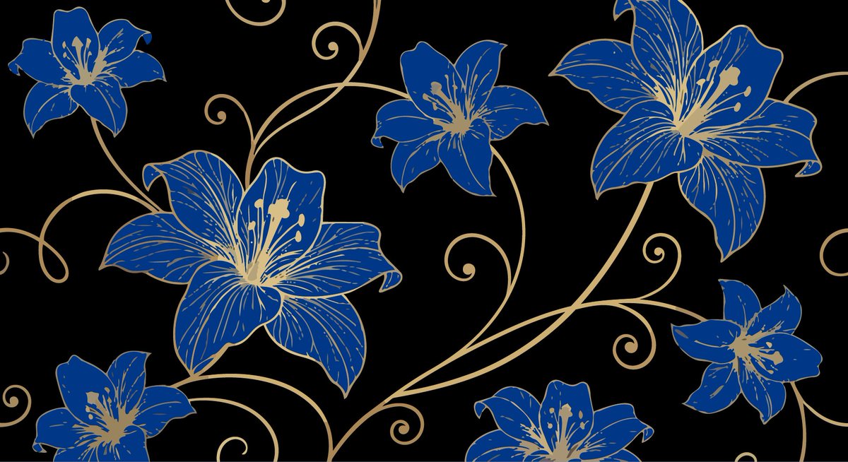 Elegant Luxurious Floral Vector Pattern Prompts (2 variations) — example 2
