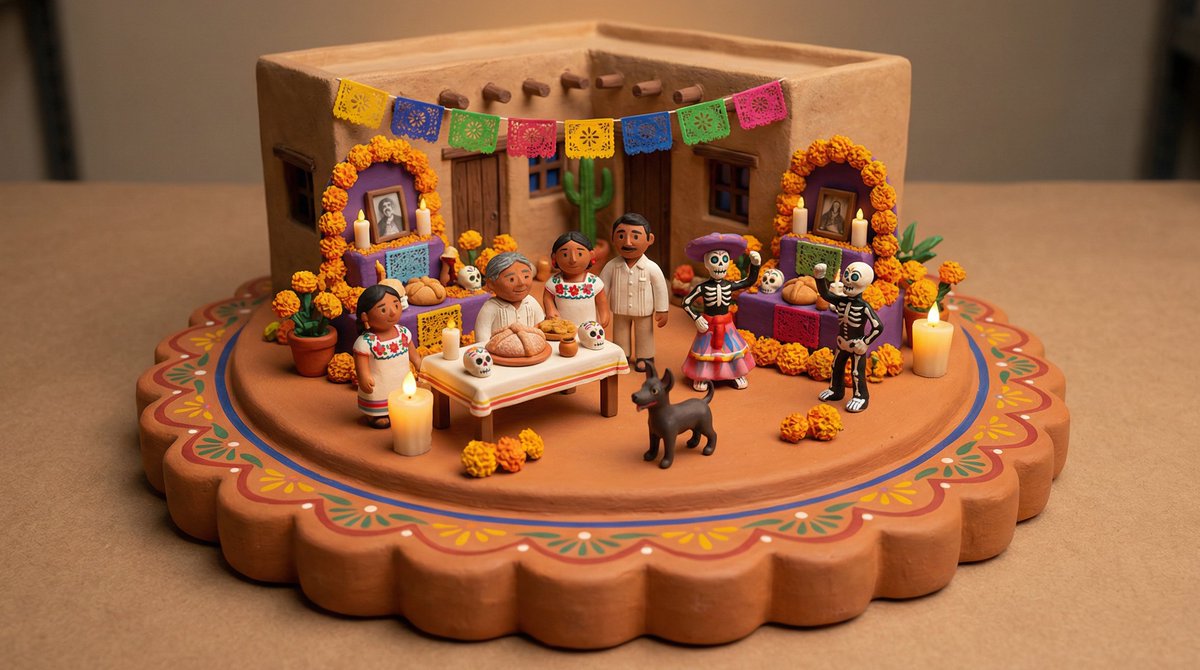 Tiny Clay World Diorama Generator — example 1