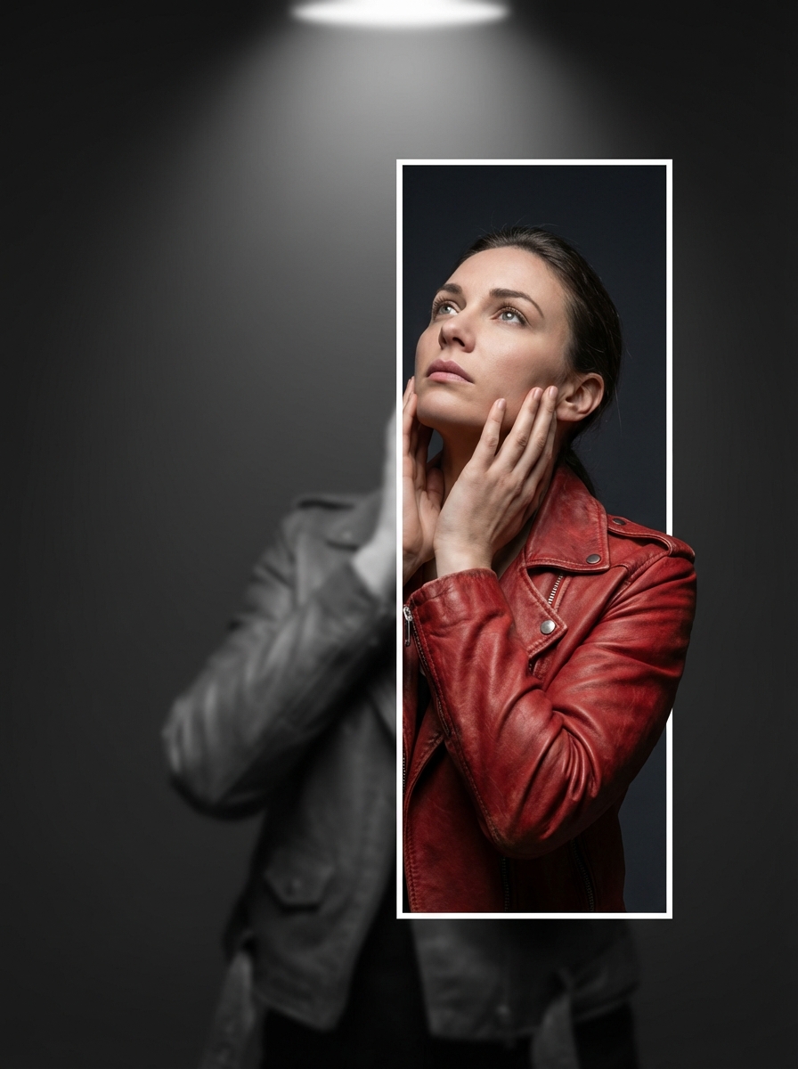 3D Breaking Frame Portrait Prompt — example 1