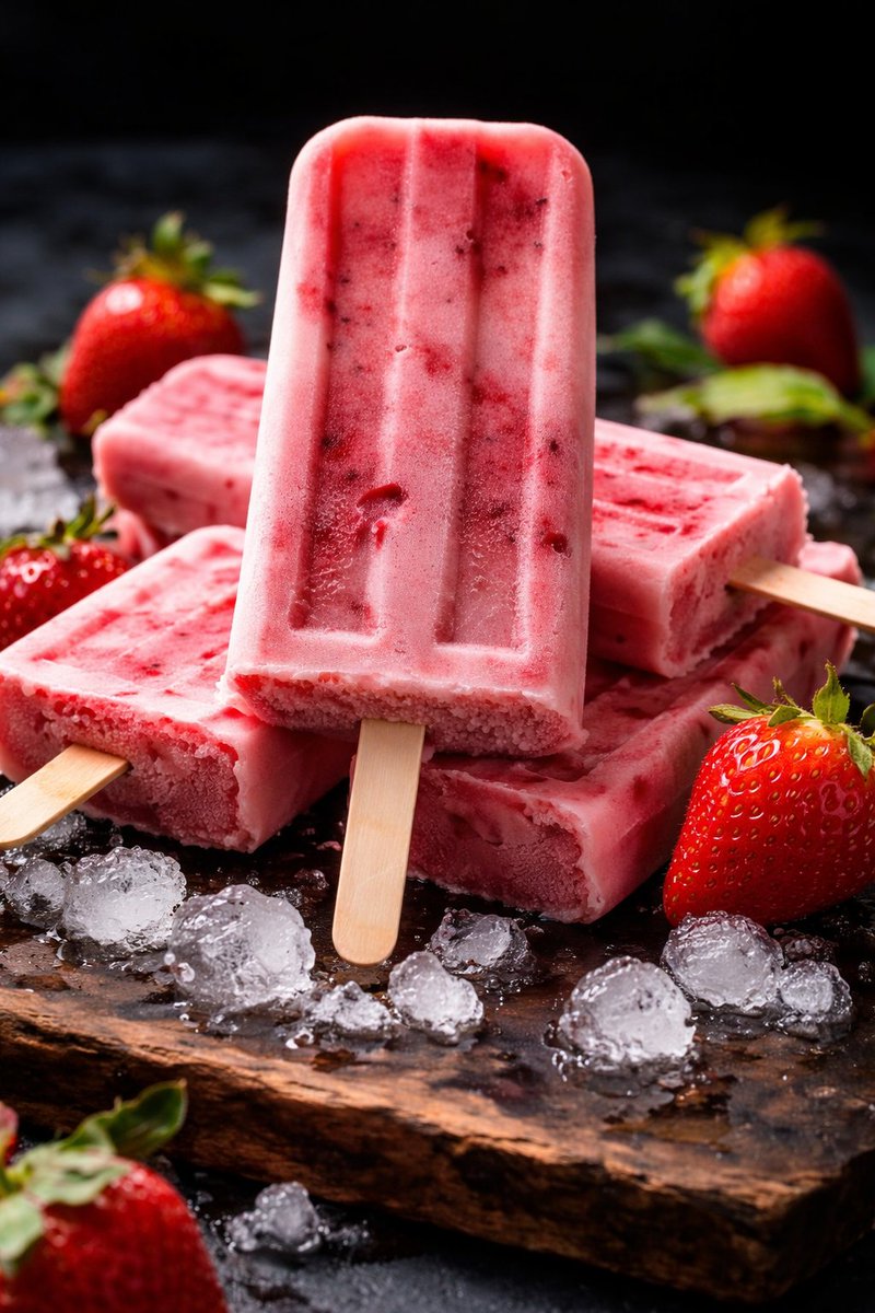 8K Food Photography Prompt for Mango Popsicles — example 2