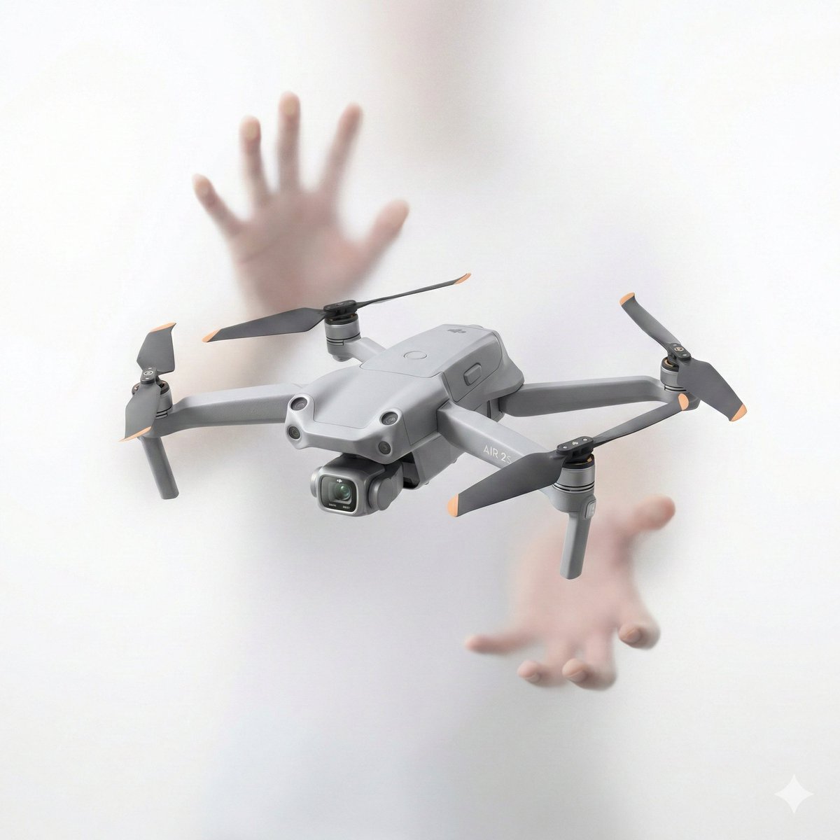 Ethereal Product Visual with Frosted Glass Hands — example 3