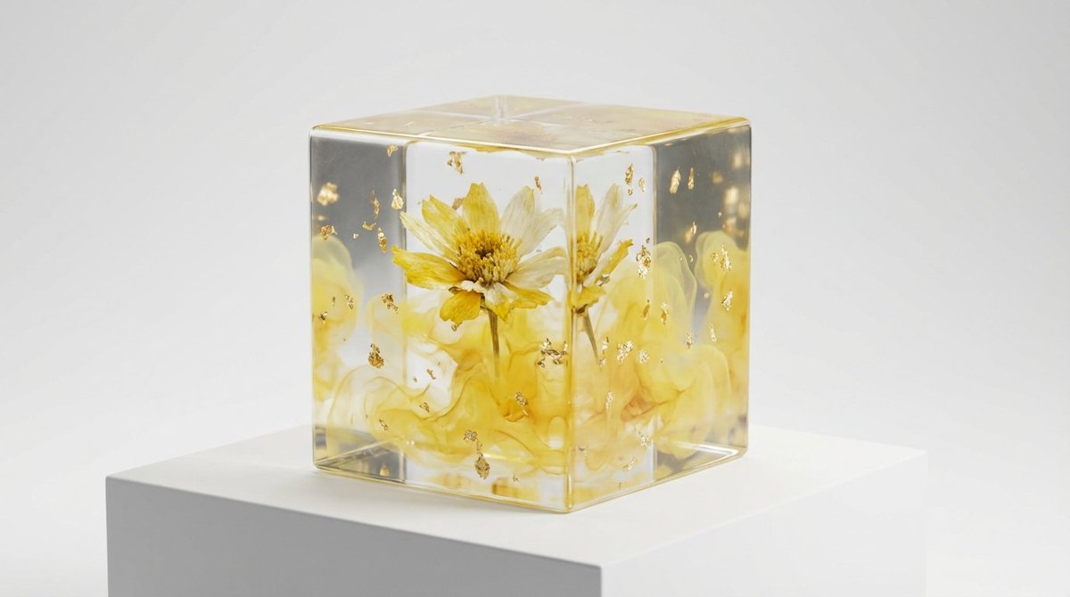 Epoxy Resin Art Cube Generation — example 1