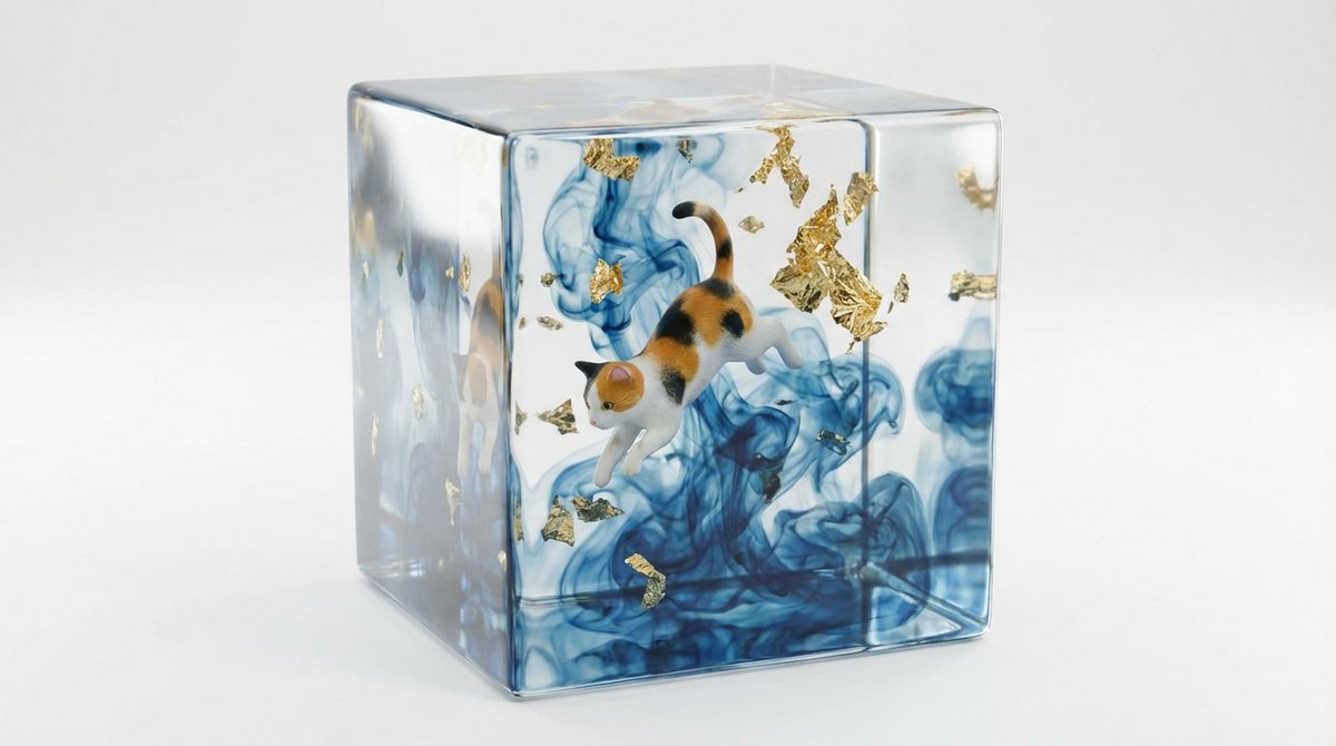 Epoxy Resin Art Cube Generation — example 2