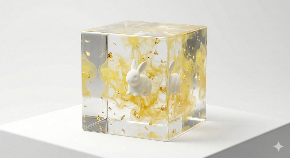 Epoxy Resin Art Cube Generation — example 3