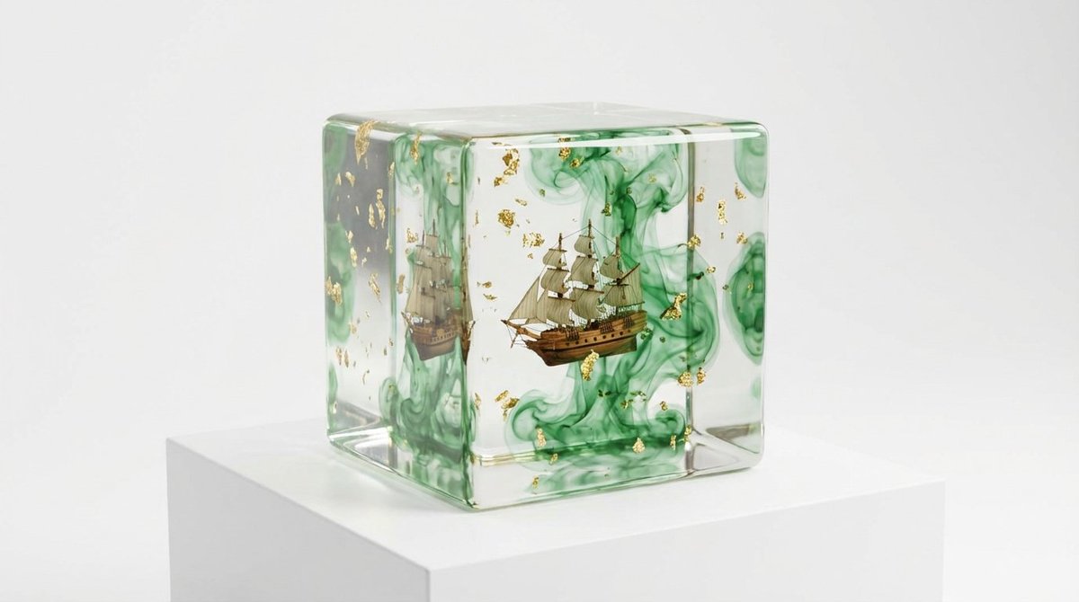 Epoxy Resin Art Cube Generation — example 4