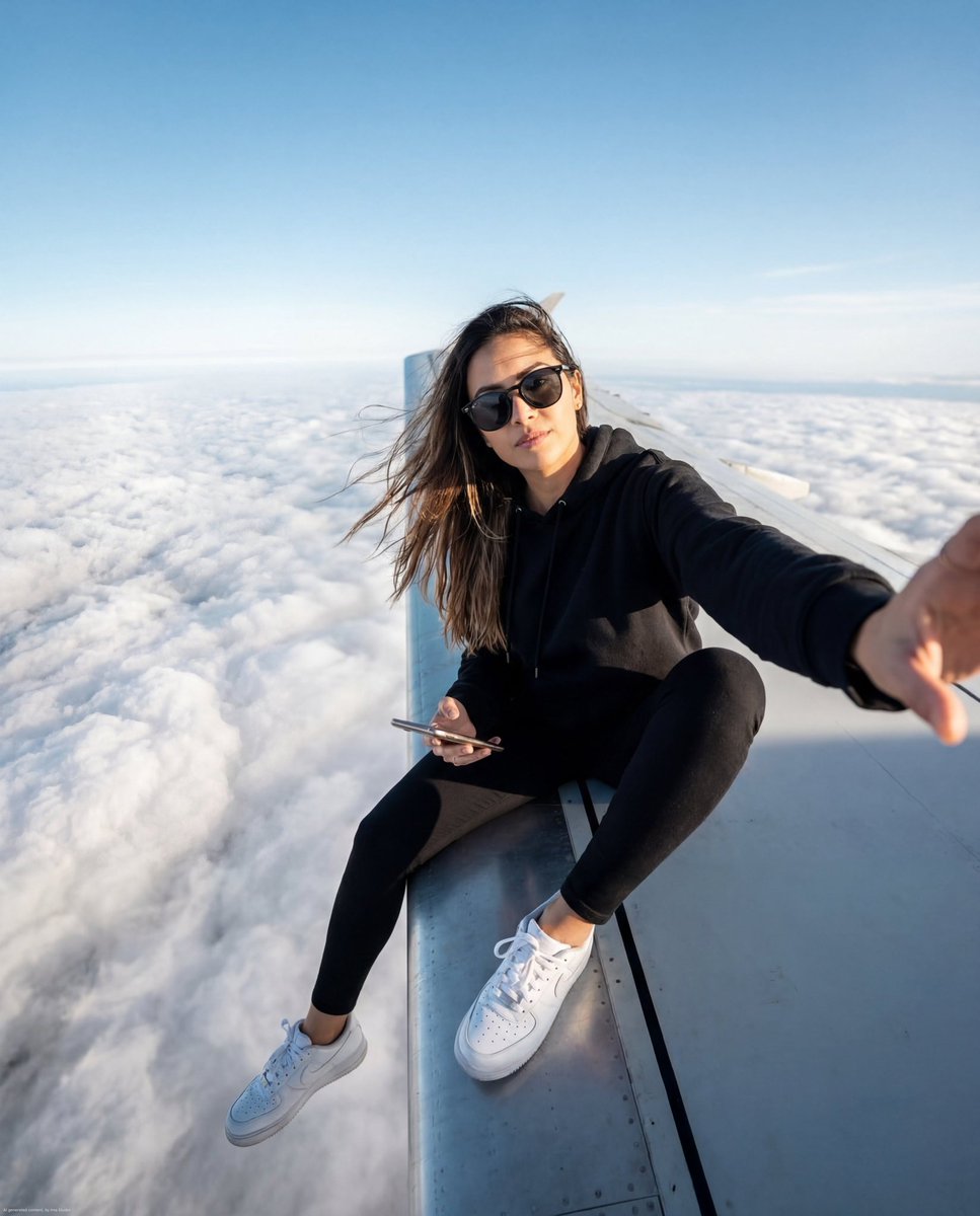 Airplane Wing Selfie Prompt (JSON) — example 1