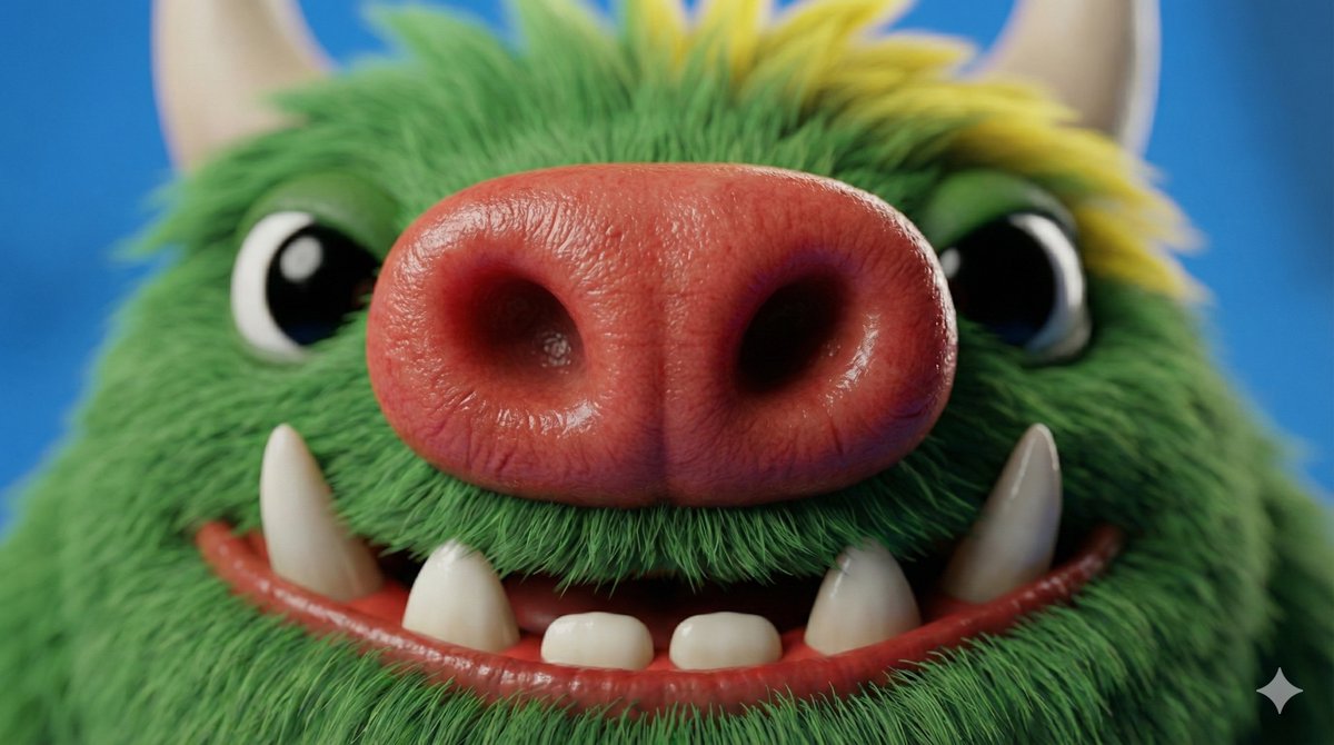 Close-up Character Nose Prompt — example 1