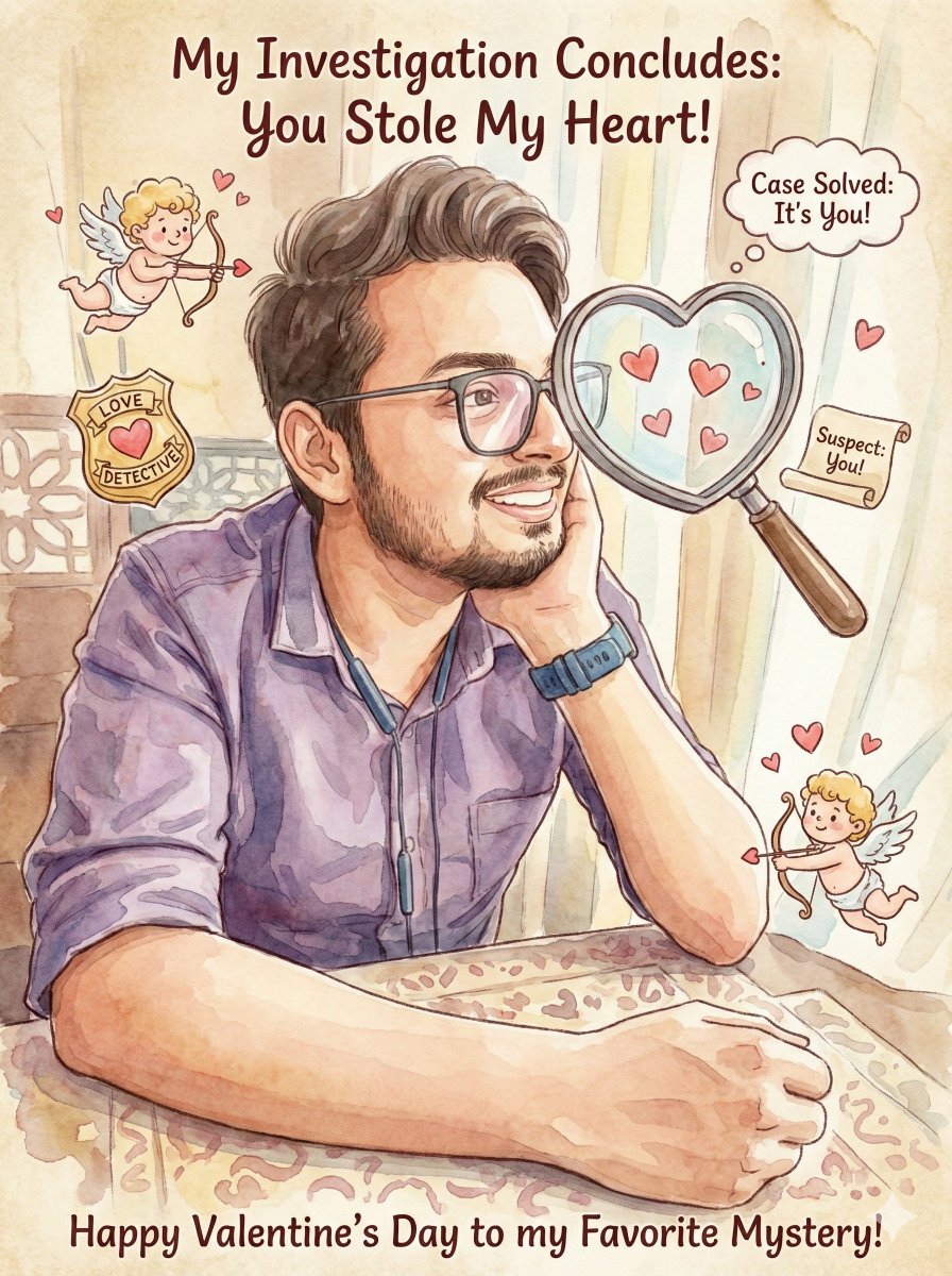 Image Transformation into Watercolor Valentine's Day Card — example 3