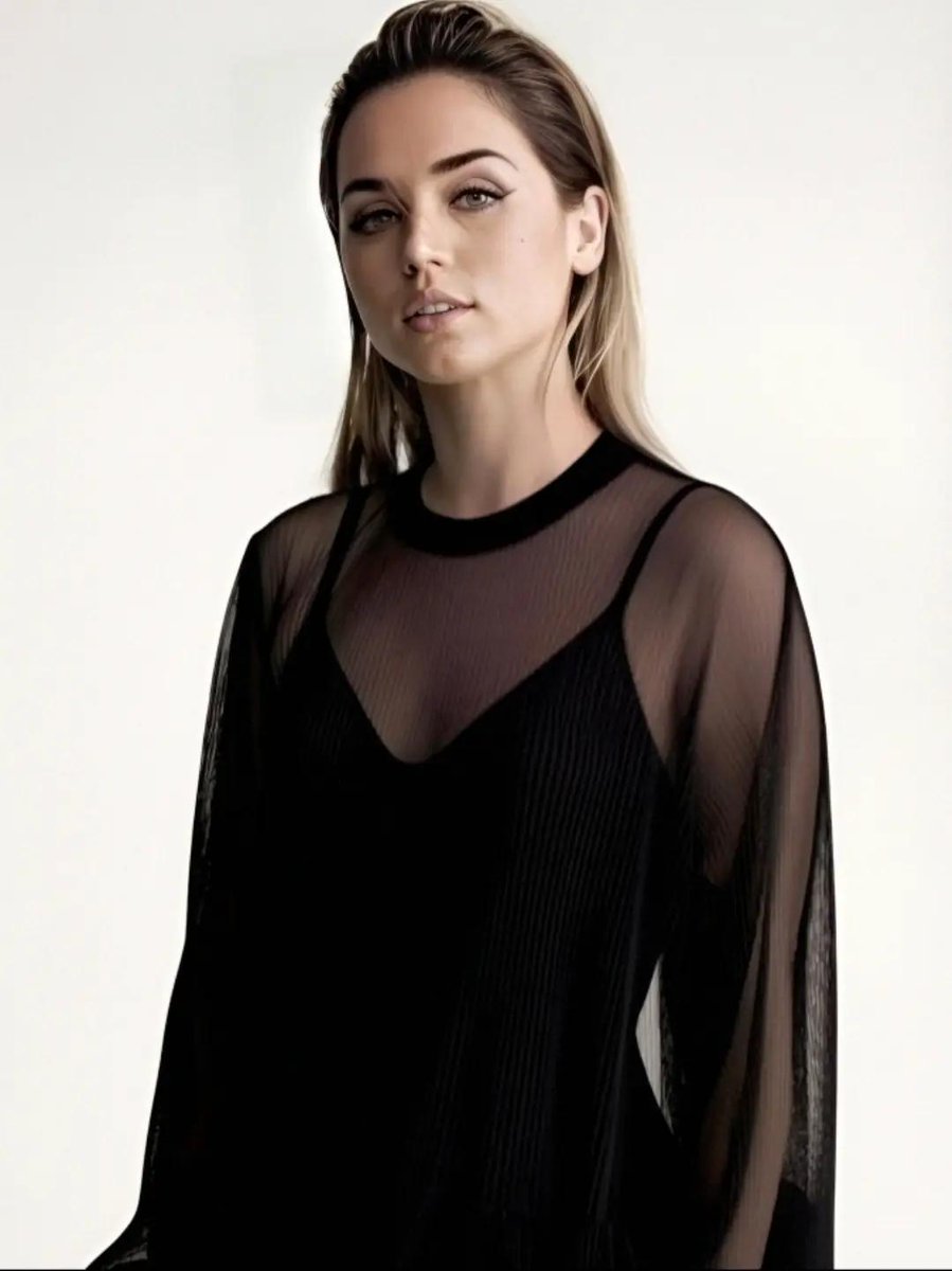 High-Fashion Editorial Portrait of Ana de Armas — example 1
