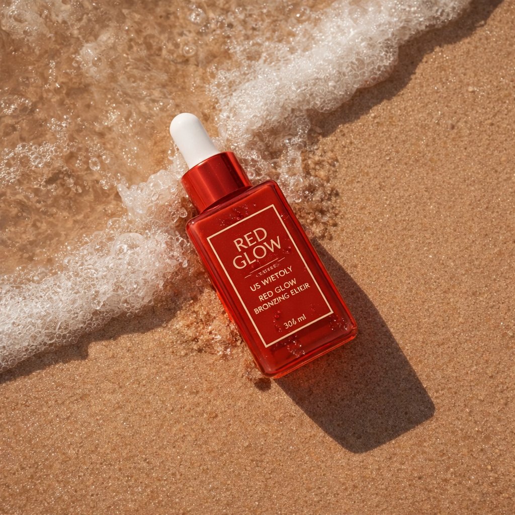 Summer Skincare Product Photography on Beach — example 2