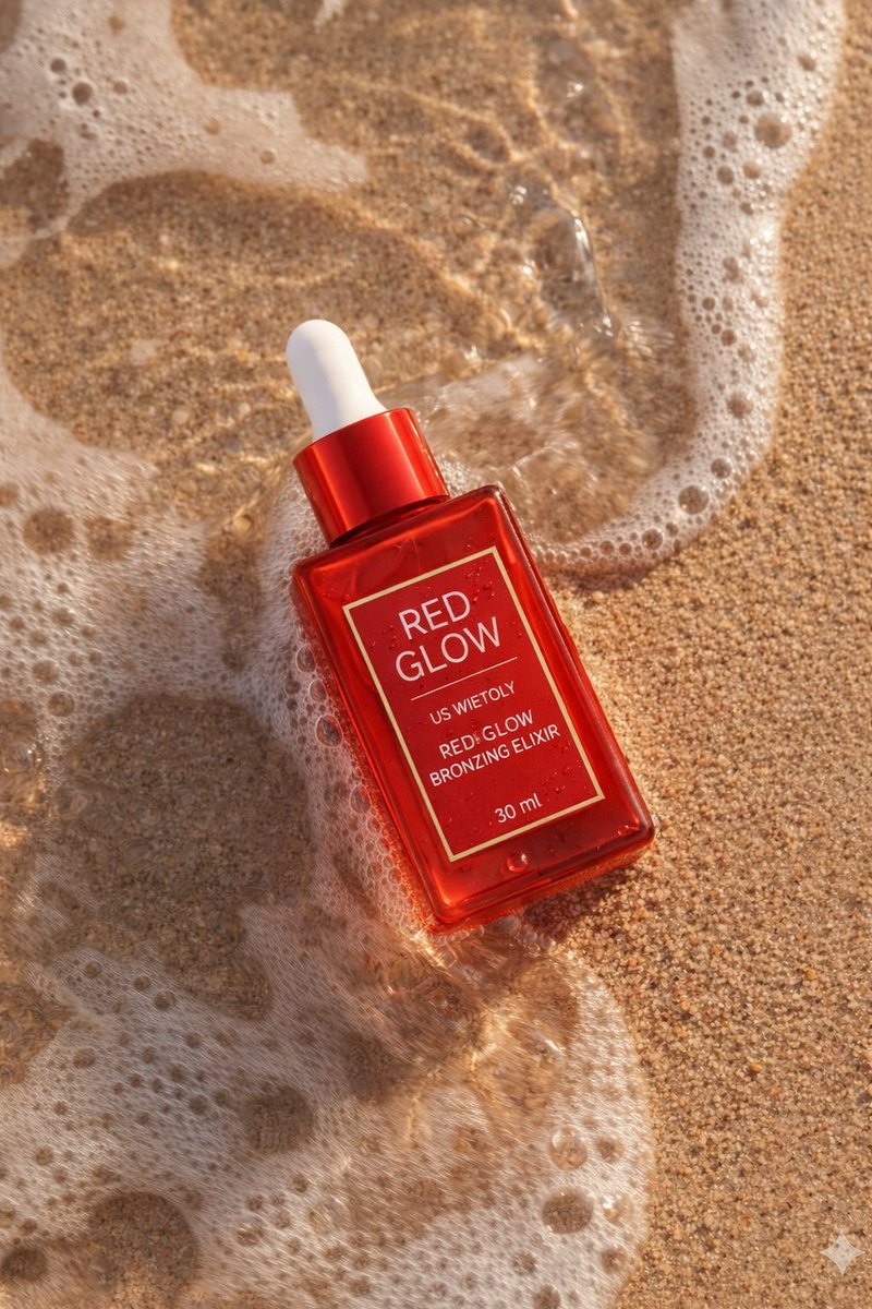 Summer Skincare Product Photography on Beach — example 3