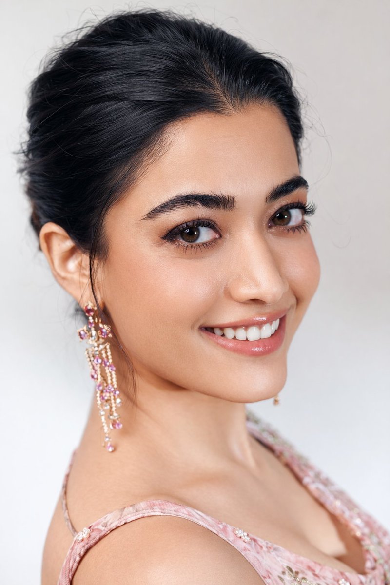 8K Studio Portrait of Rashmika Mandhana in Saree — example 2