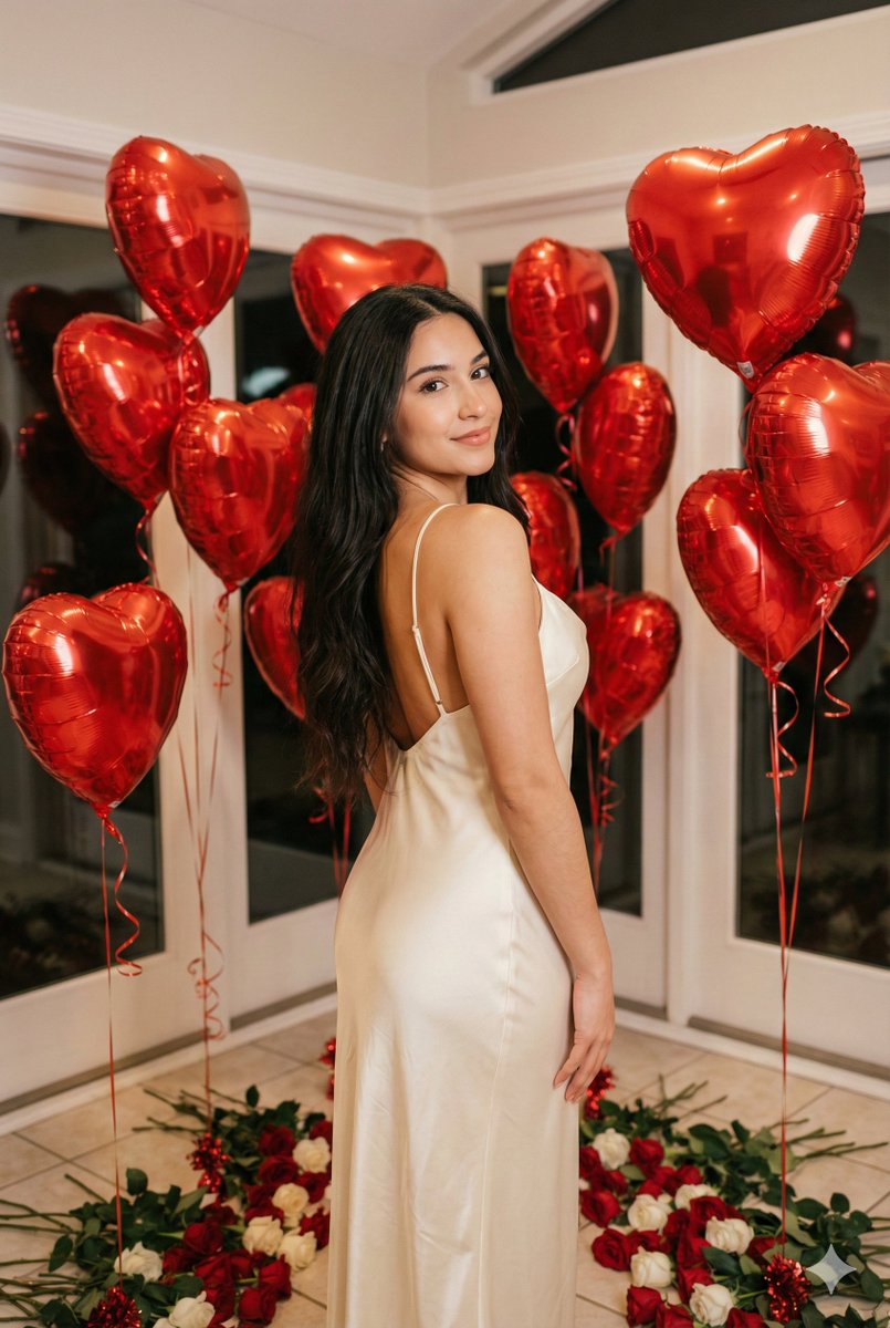 Romantic Valentine's Day Influencer Portrait — example 1